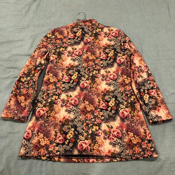 Vintage Fleece Flower Long sleeve dress - Picture 10 of 13